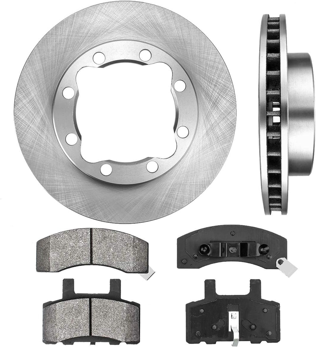 8 Lug Brake Disc Rotors with Metallic Brake Pads R769