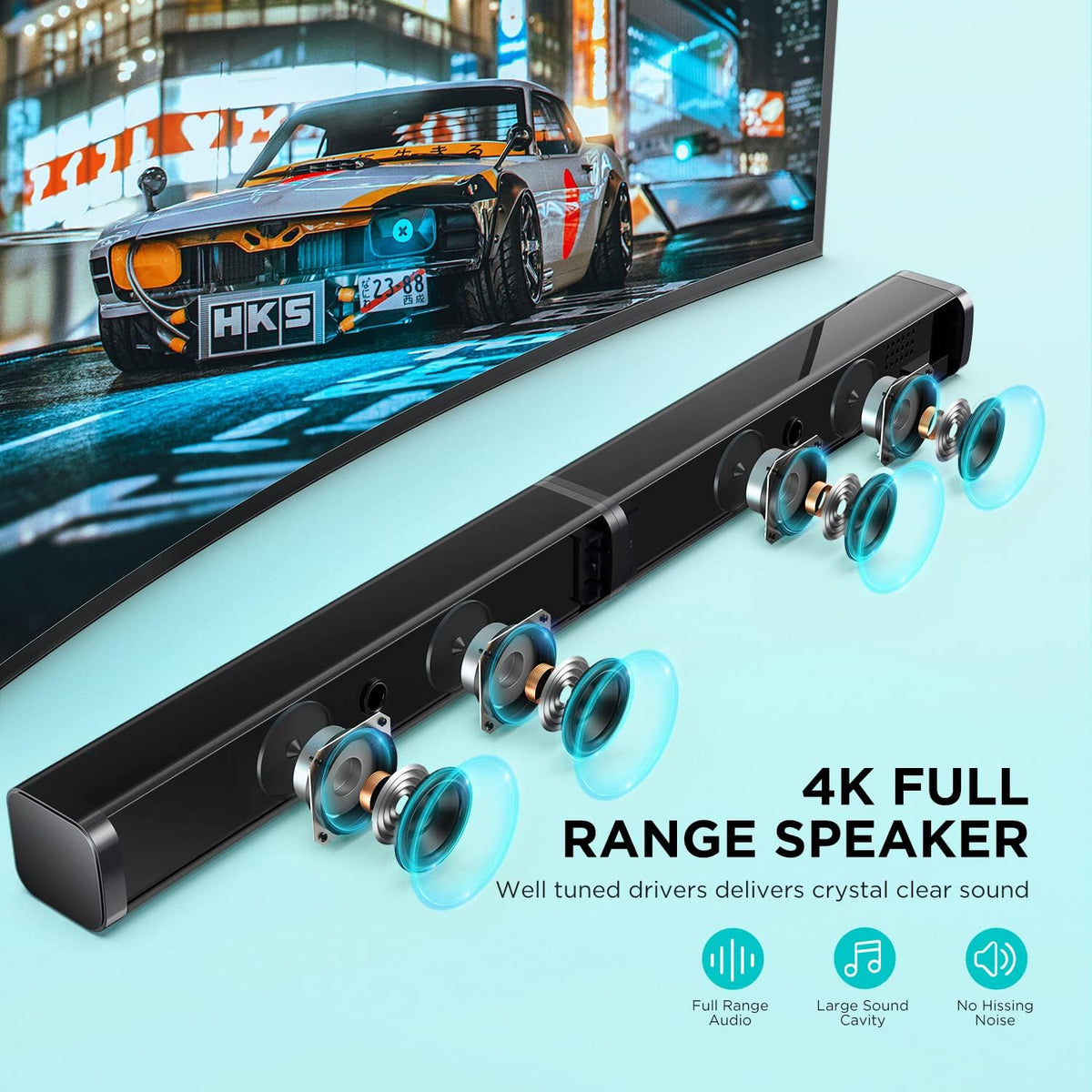 2.1 Slim Sound Bar with Subwoofer N7010