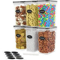 Airtight Food Storage Container Set - 6 Pieces 2.0L - Plastic BPA Free Dishwasher Safe O845