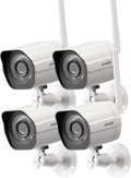1080p Full HD Wireless Security Camera System 4 Pack E59775