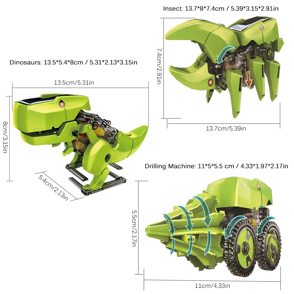 3 In 1 Solar Robot Diy Science Toy Set S179