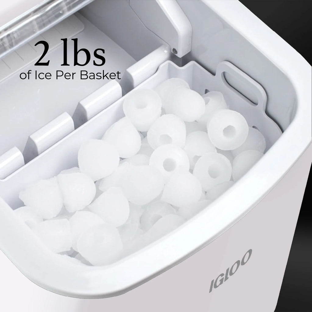Automatic Portable Countertop Ice Maker Machine White W5036