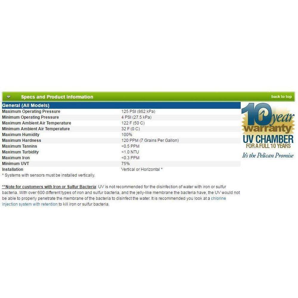 14 GPM UV Whole House Water Treatment System S31634
