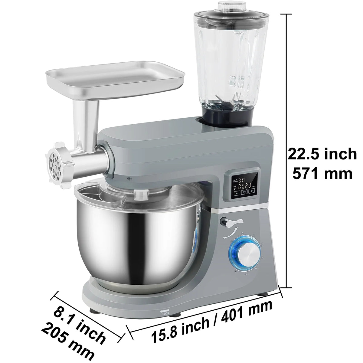 660W 7.4Qt 6-Speed Tilt-Head Stand Mixer S60980