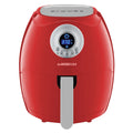 3.7-Qt. 1200 Watts Digital Air Fryer (Red) I114