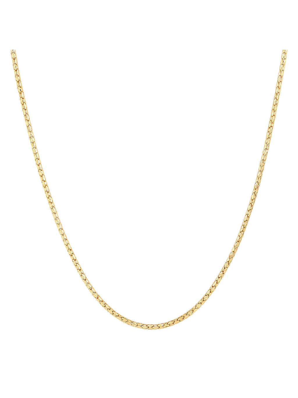 14kt Yellow Gold Bird Cage Chain Necklace, 18" W2336