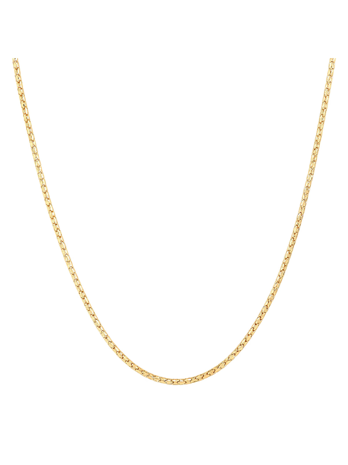 14kt Yellow Gold Bird Cage Chain Necklace, 18" W2336