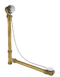 1-1/2x22 Brass Bath Waste and Overflow Drain F7099