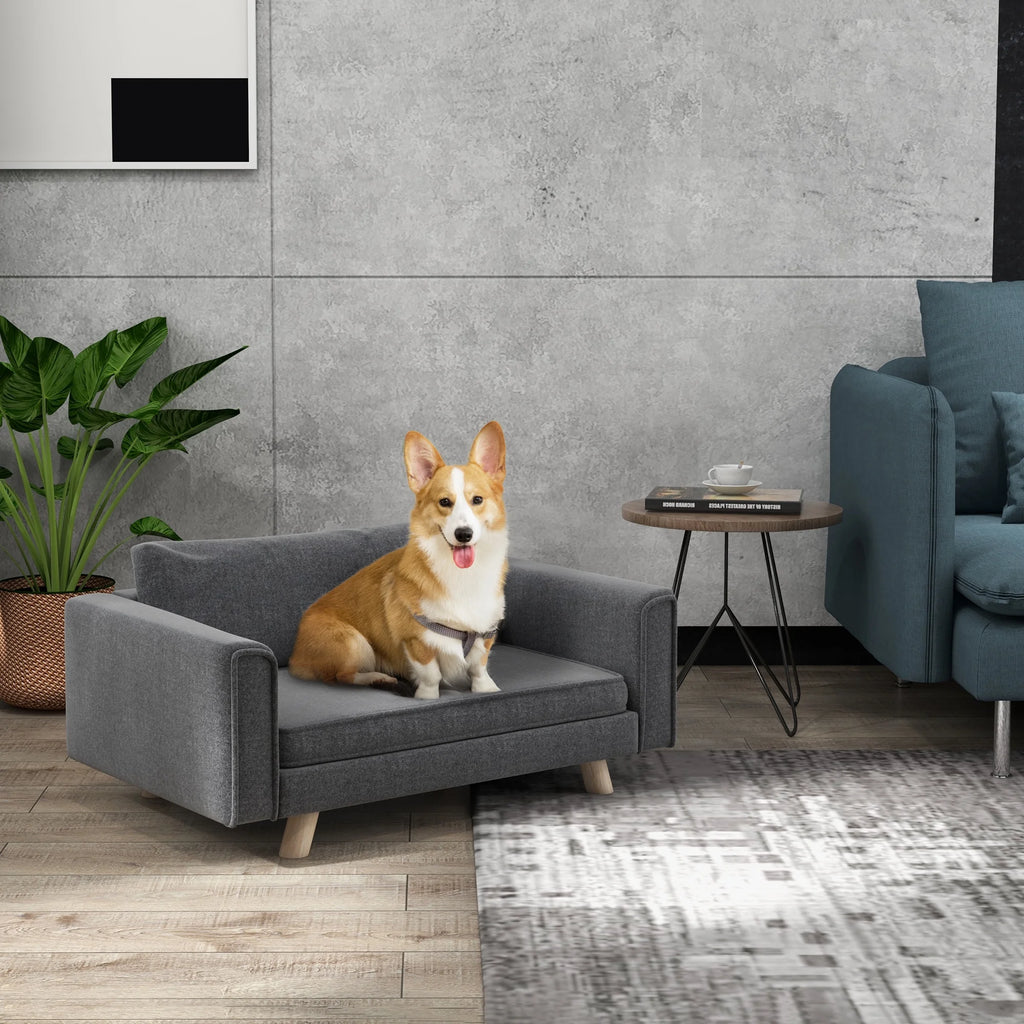 Gray Elevated Pet Sofa X9034