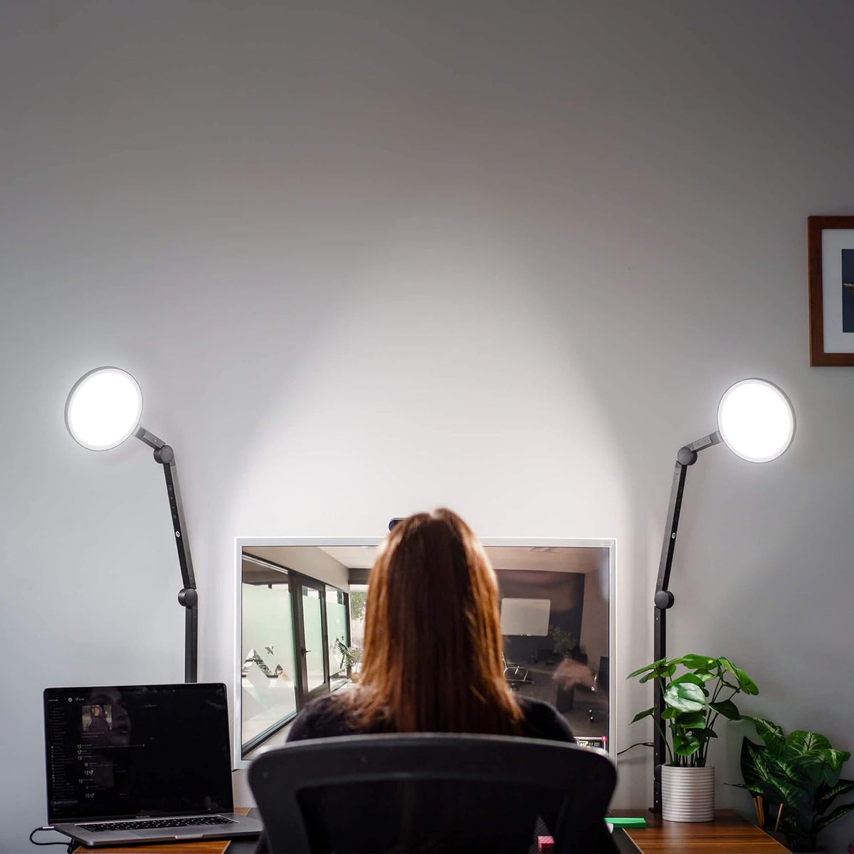 LED Desk Light with Clamp, Adjustable Brightness, Color Temperature P62107