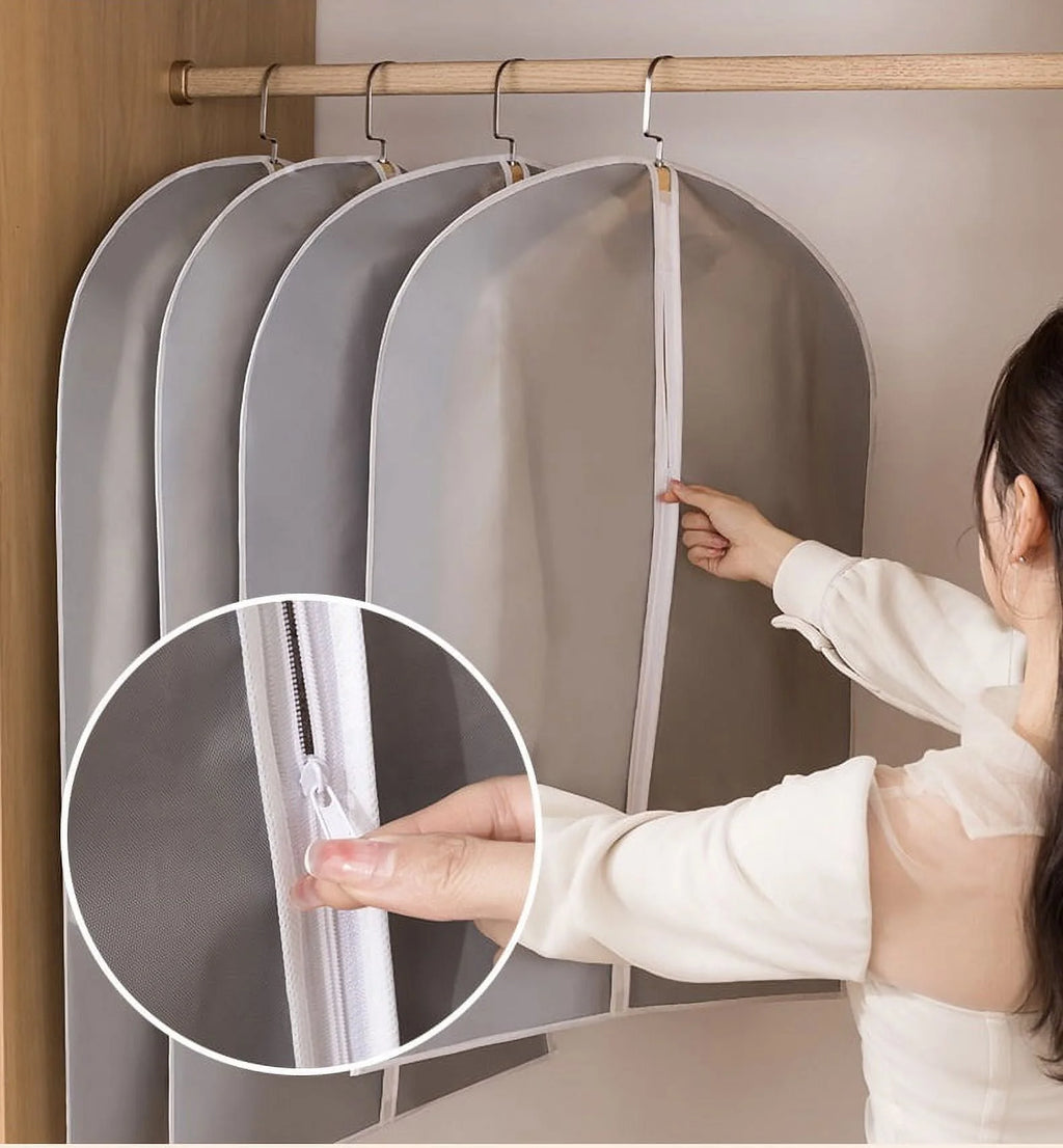 Garment Bags 5 Pack 40 X 24 Hanging Clothes Covers with Zipper Y874140
