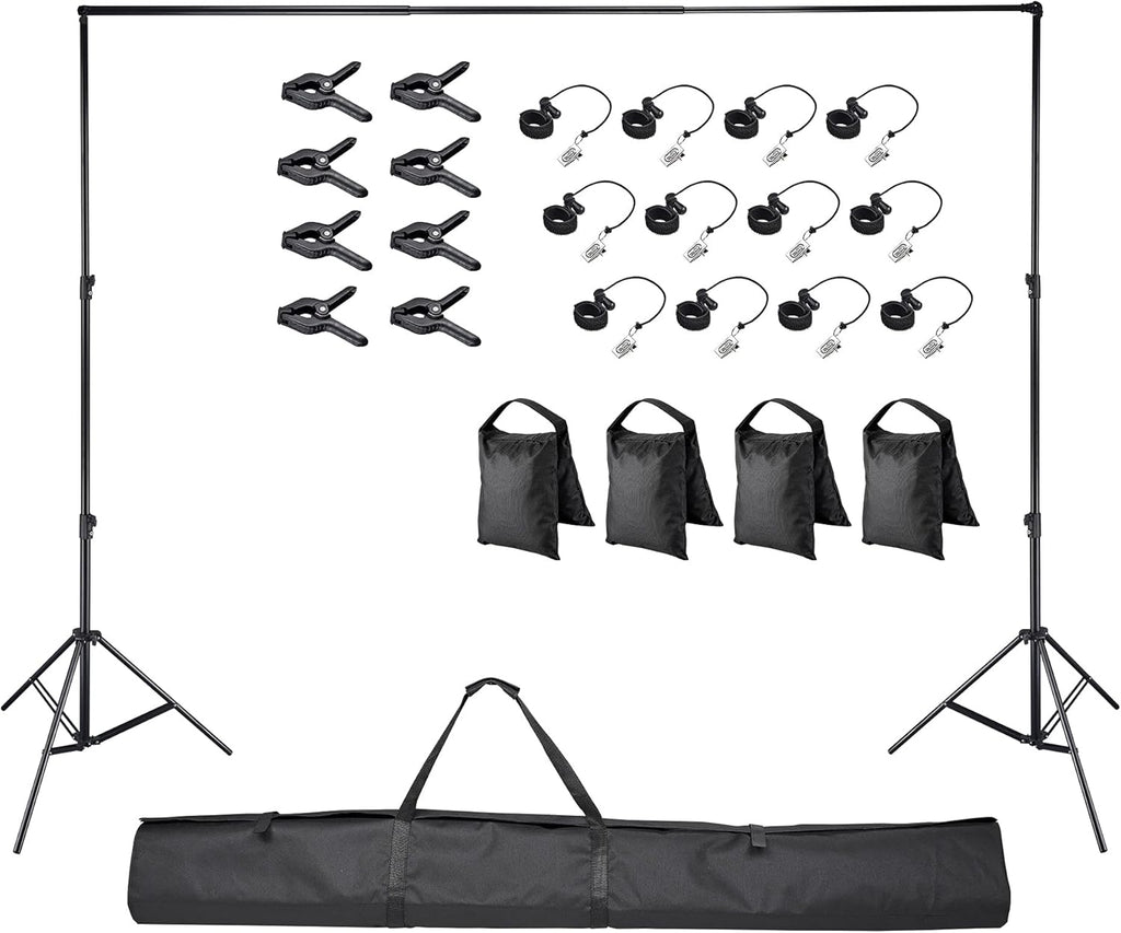 8.5x10ft Adjustable Backdrop Stand with Carry Bag M98149