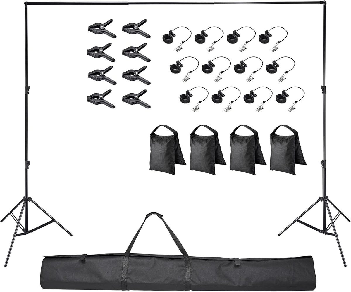 8.5x10ft Adjustable Backdrop Stand with Carry Bag M98149