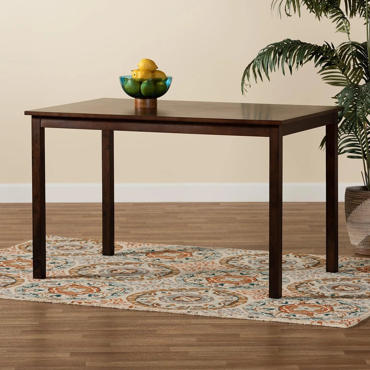 Dark Brown Dining Table Y244041