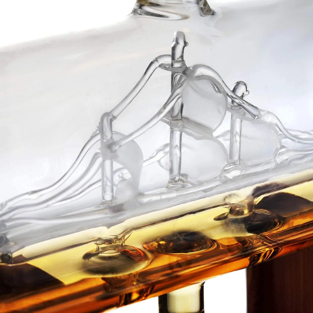 Whiskey Decanter Set with 2 Whiskey Glasses F418863