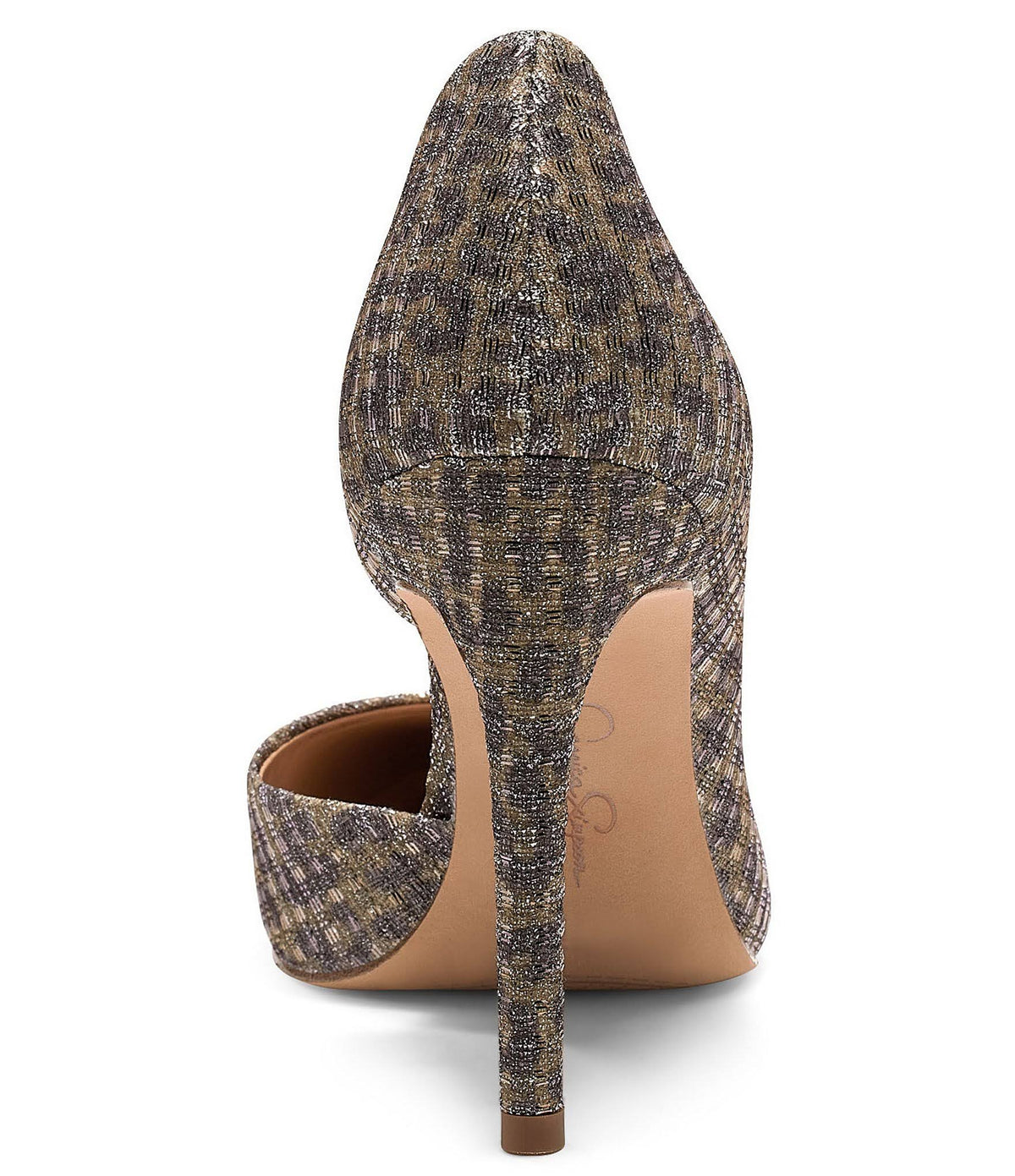 Metallic Leopard Print Pumps Q580668