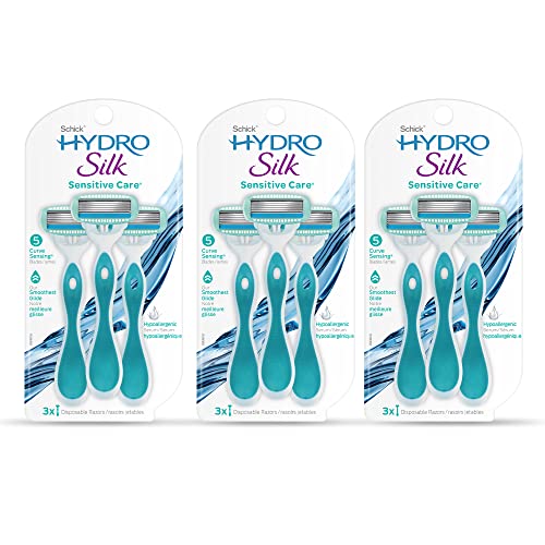 Hydro Silk Sensitive Skin Razor with 2 Moisturizing Razor Blade Refills J303599