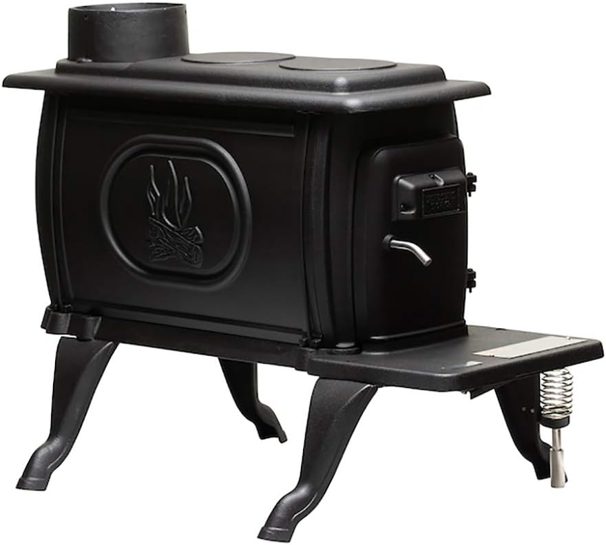 Black Cast Iron Wood Stove P405292