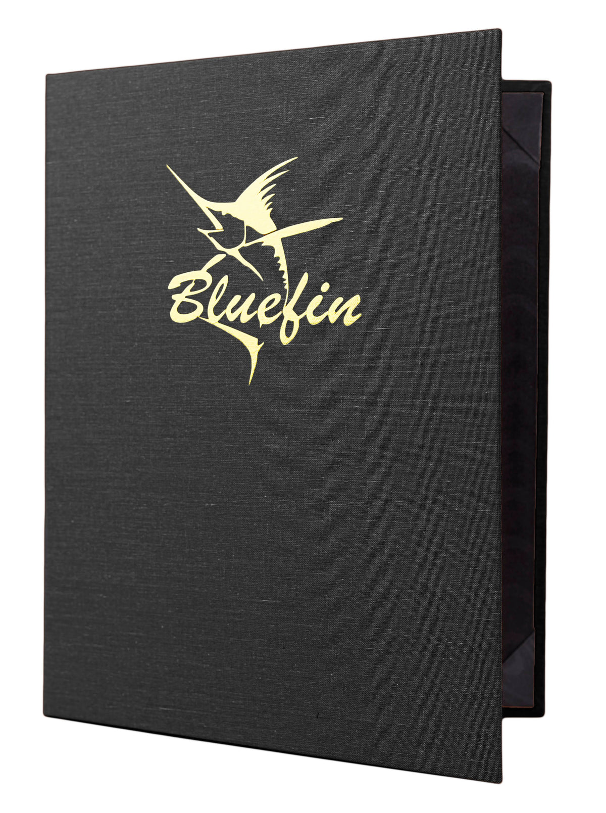Casebound Menu 4¼ x 14 Black Q104