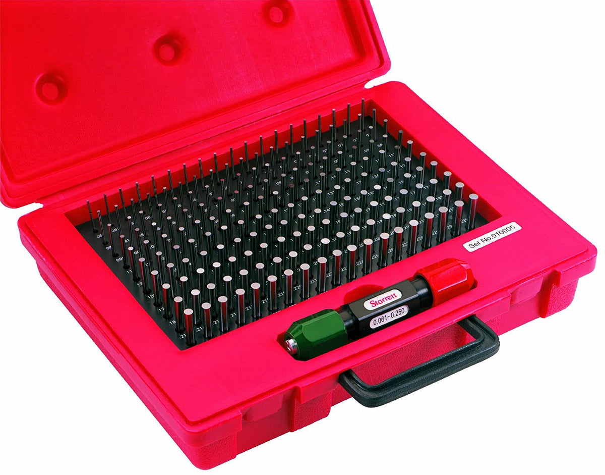Pin Gage Set, Minus, 0.061-0.250 in K999