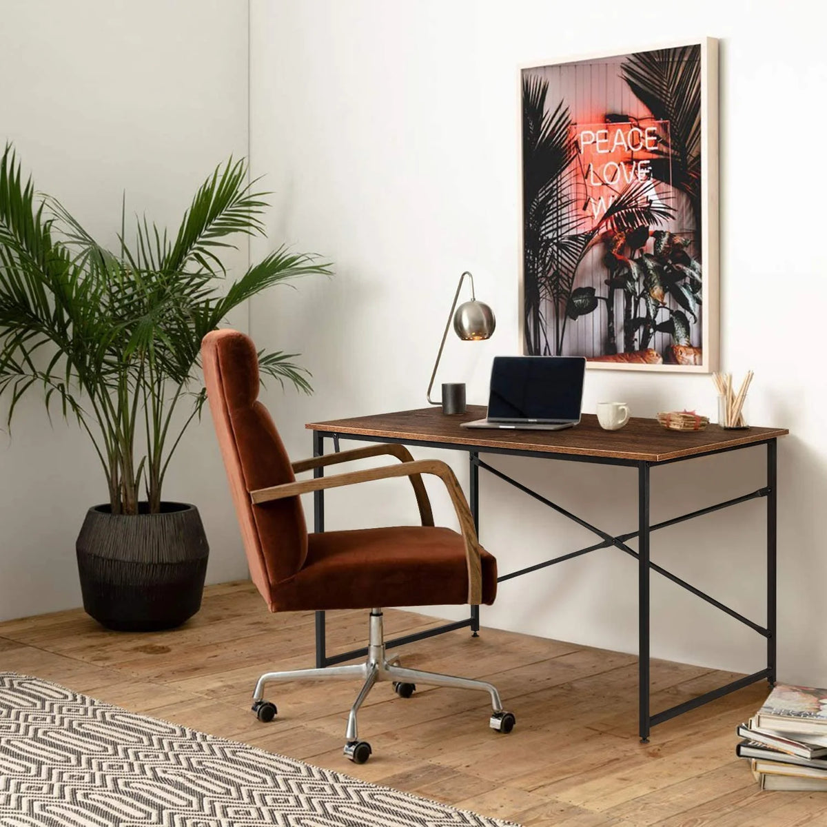 44 Inch Computer Desk with Headphone Hook I9081