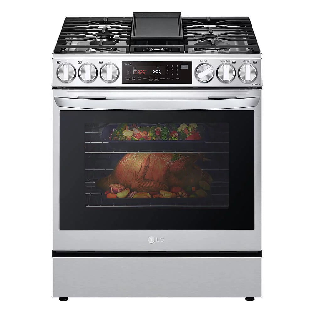 30" Wide 6.3 Cu. Ft. Slide In Dual Fuel Range - Stainless Steel X939519