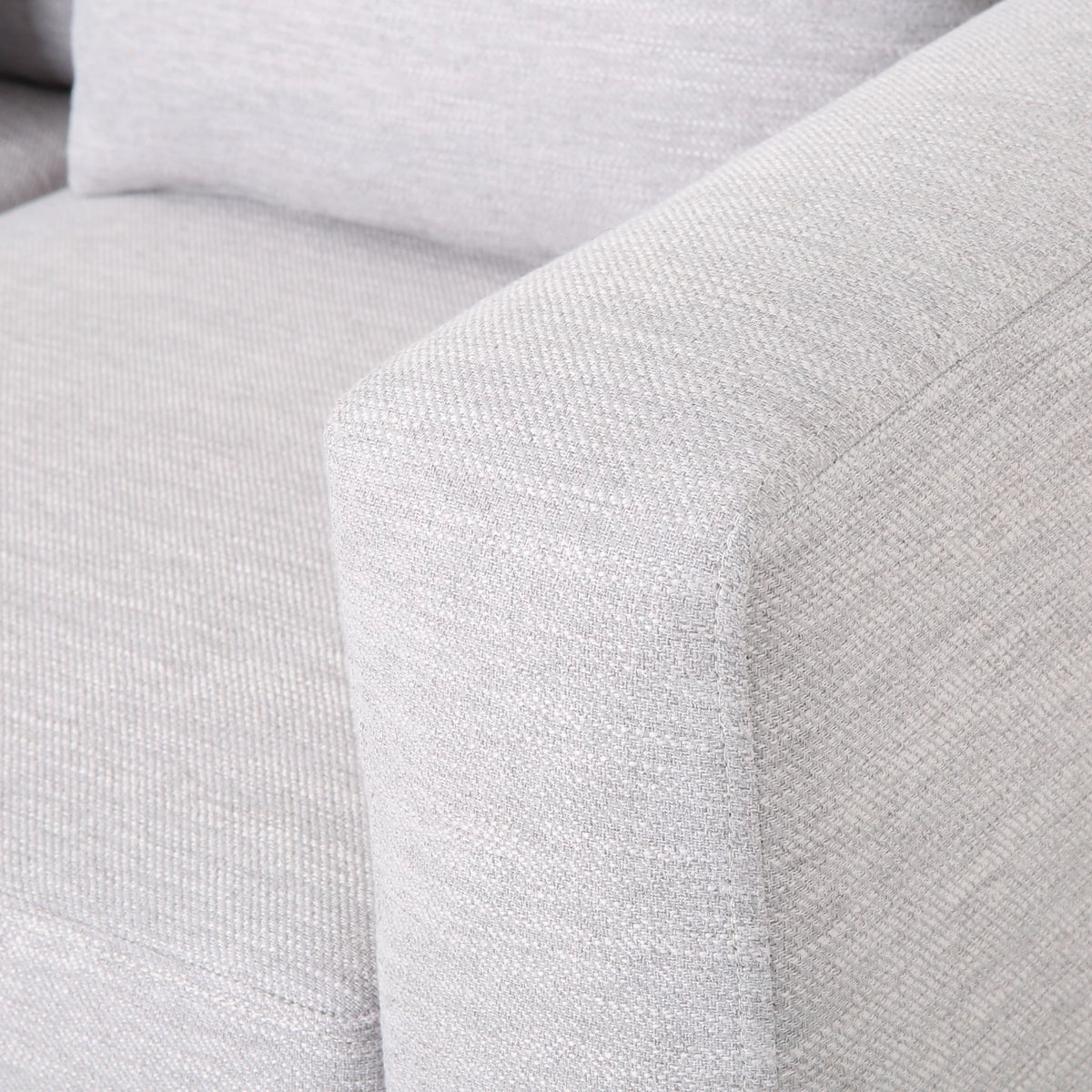 Light Gray Fabric 3 Seater Sofa with Accent Pillows I793985