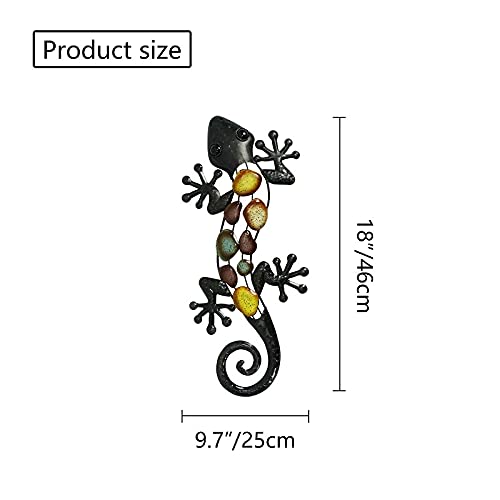 Big Metal Gecko Wall Decoration Outdoor Statue A1270