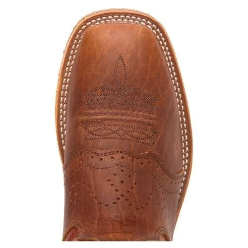 Brown Wide Square Toe Men's Boots C260