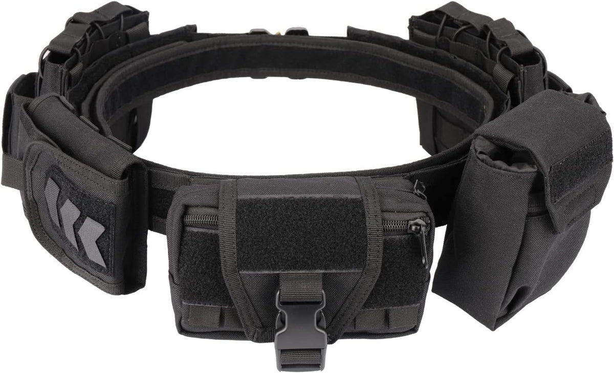 7 in 1 Tactical Modular Duty Belt Set with Pouches V863