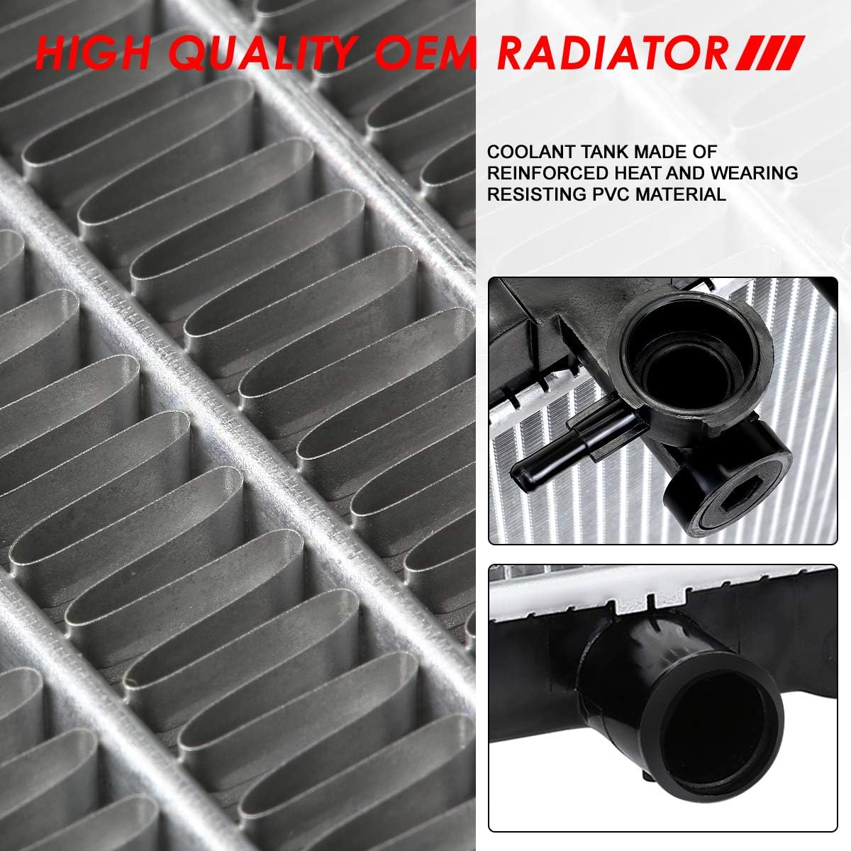 Aluminum Core Cooling Radiator Pack of 2 D98517