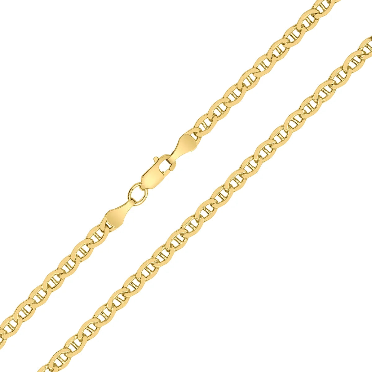 14K Yellow Gold Filled 3.2MM Mariner Link Chain with Lobster Clasp - 24 Inch B568