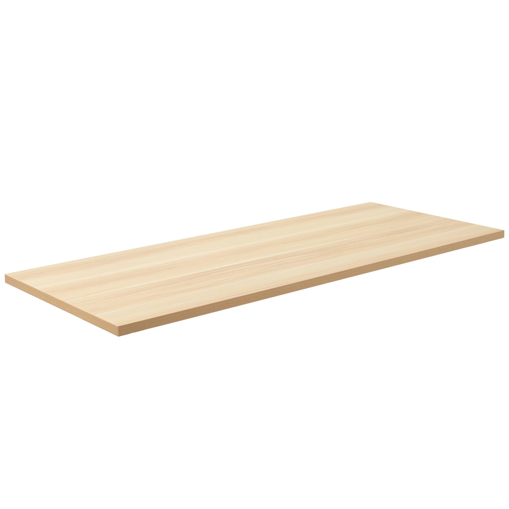 Light Wood 55" x 24" Square Corner Table Top S687370
