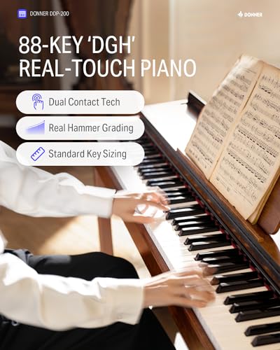 88-Key Weighted Action Digital Piano with Furniture Stand P44416