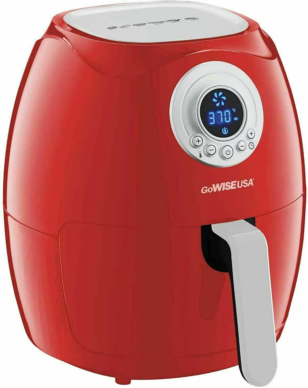 3.7-Qt. 1200 Watts Digital Air Fryer (Red) I114