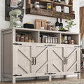 Buffet Sideboard with Storage 4 Doors Wood Cabinet with Shelves B10936