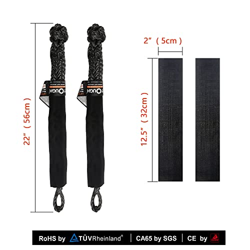 2 Pcs Synthetic Soft Shackle 1/2 Inch x 22 Inch K8454