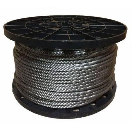 1/4 inch Stainless Steel Aircraft Cable Wire Rope 7x19 Type 316 (100 Feet) I456