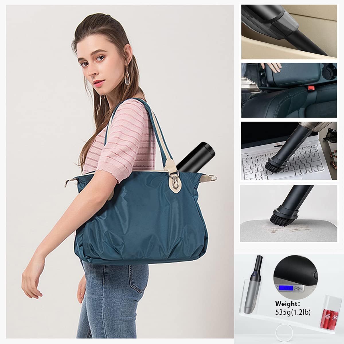 Cordless Rechargeable Mini Handheld Car Vacuum Cleaner M36323