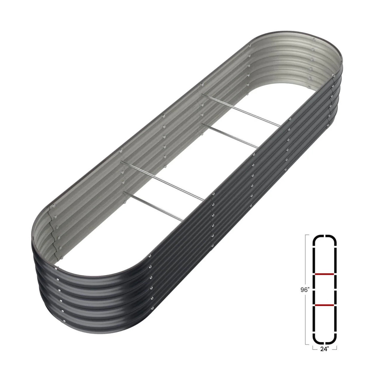 Anti-corrosion Aluminum Support Rods 4 Pack Z255