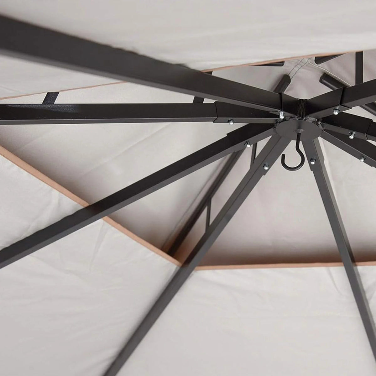 Redwood Gazebo with Retractable Awning B29479