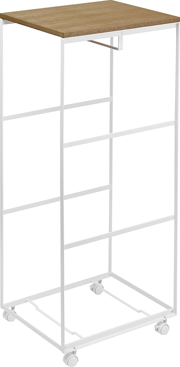 White Rolling Storage Cart V5595
