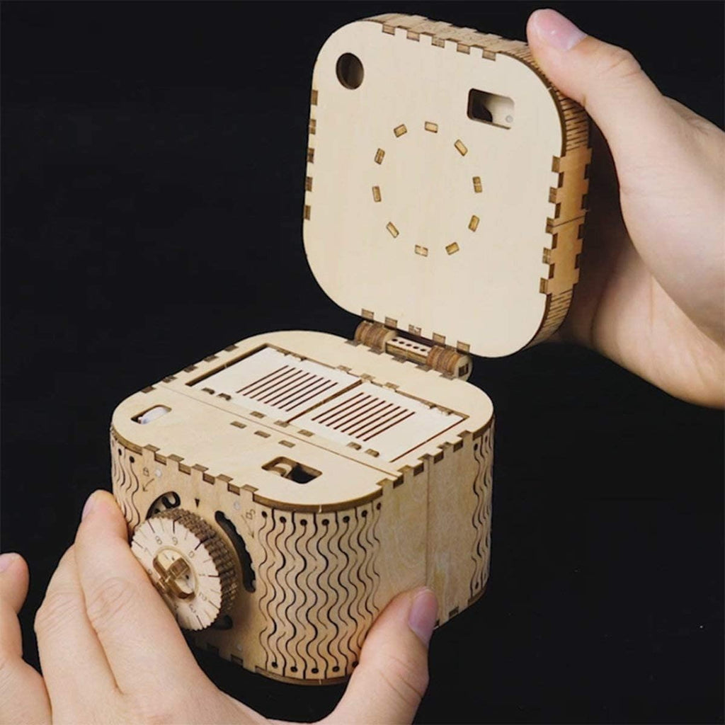 3D Wooden Marble Run Kit & Treasure Box S270