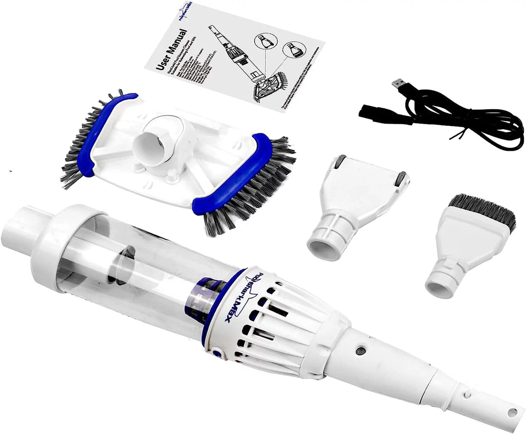Cordless Rechargeable Pool Vacuum with Roller and Brushes P48843