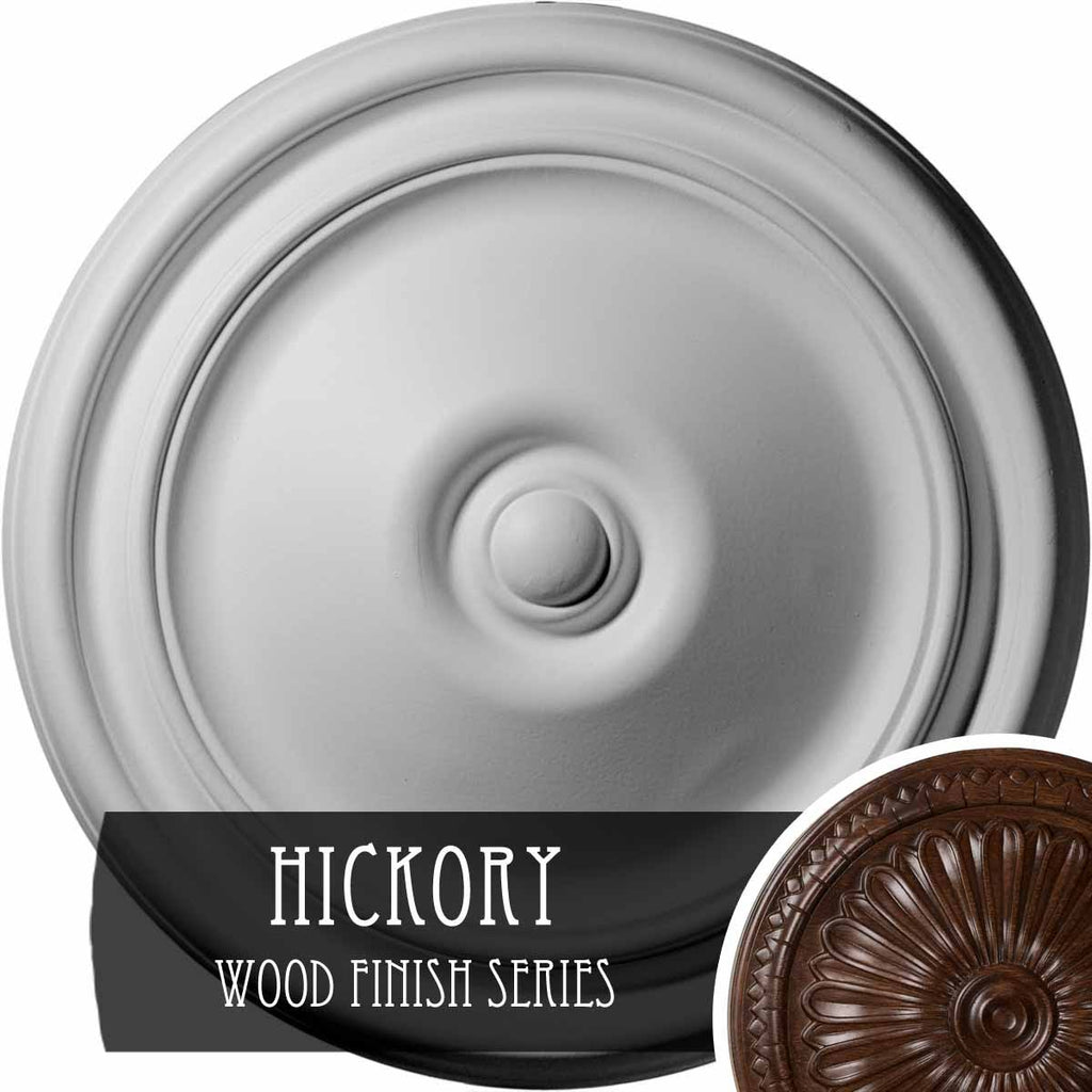 Hand-Painted Hickory Ceiling Medallion X1313