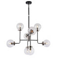 Polished Nickel Black Ceiling Fixture H379