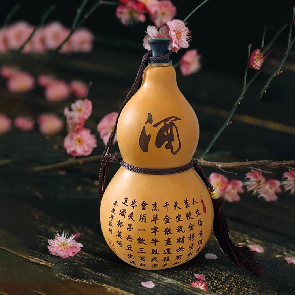 Portable Gourd Water Bottle Calabash Kettle Teapot O73390