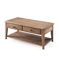 Rectangular Condo Cocktail Table with Casters, Brown A9811