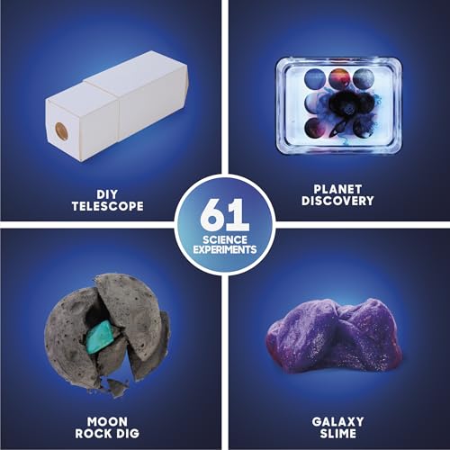 61 Experiment STEM Science Kit with DIY Telescope A939
