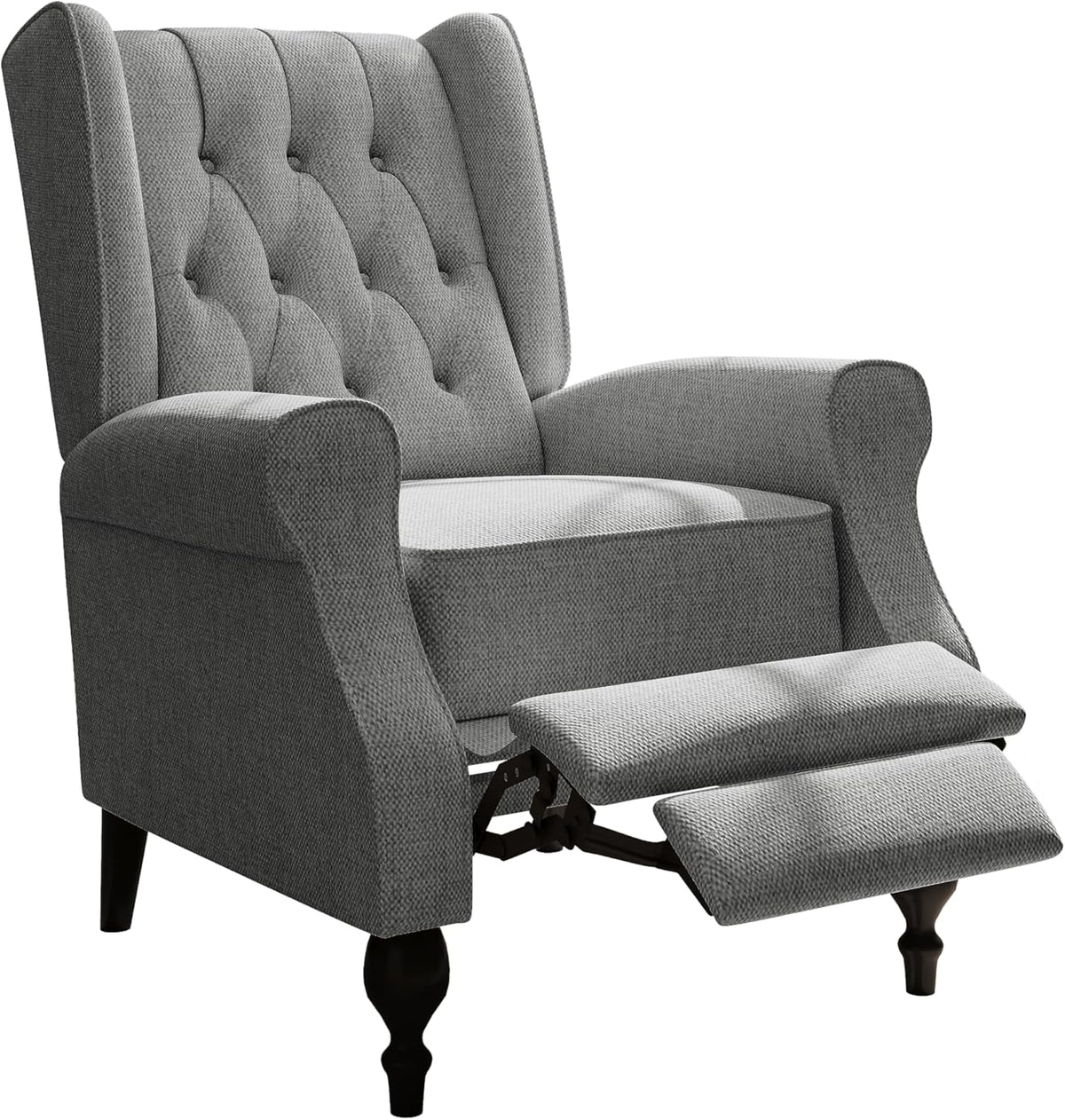 Dark Gray High Back Upholstered Recliner Chair U922003